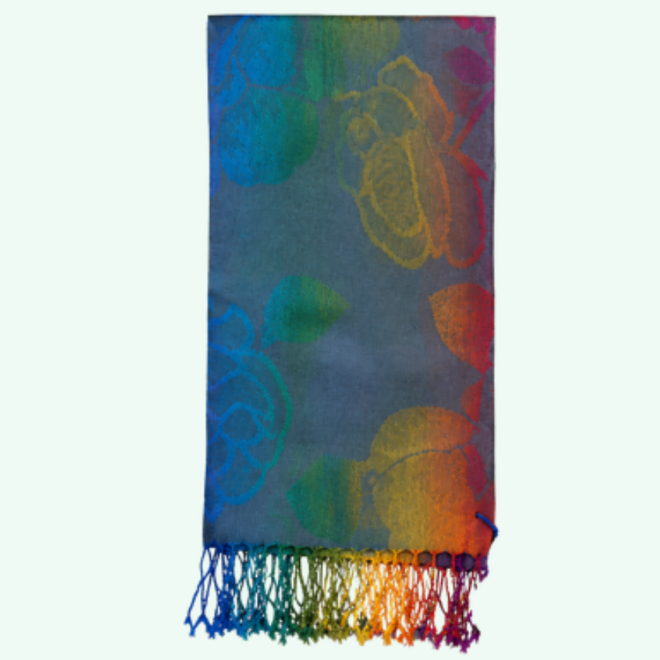 Scarf Sutra Motif Pelangi